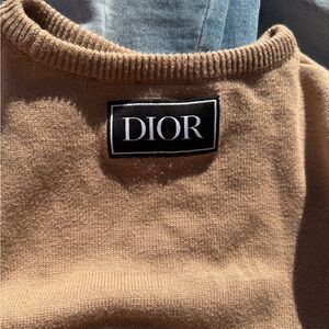 Dior Women's Camel Crew Neck Sweater Made in Italy!